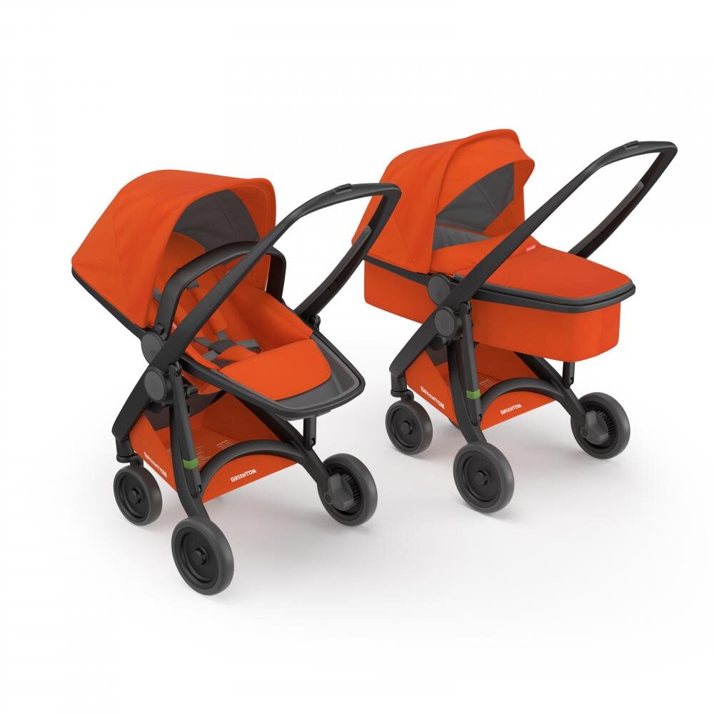 Greentom Carucior 2 in 1 100 Ecologic Black Orange