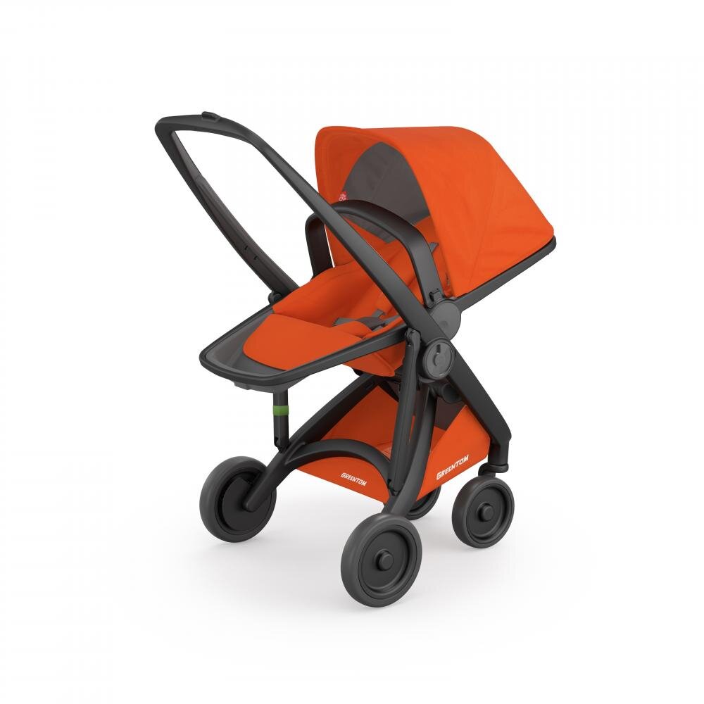 Greentom Carucior 2 in 1 100 Ecologic Black Orange