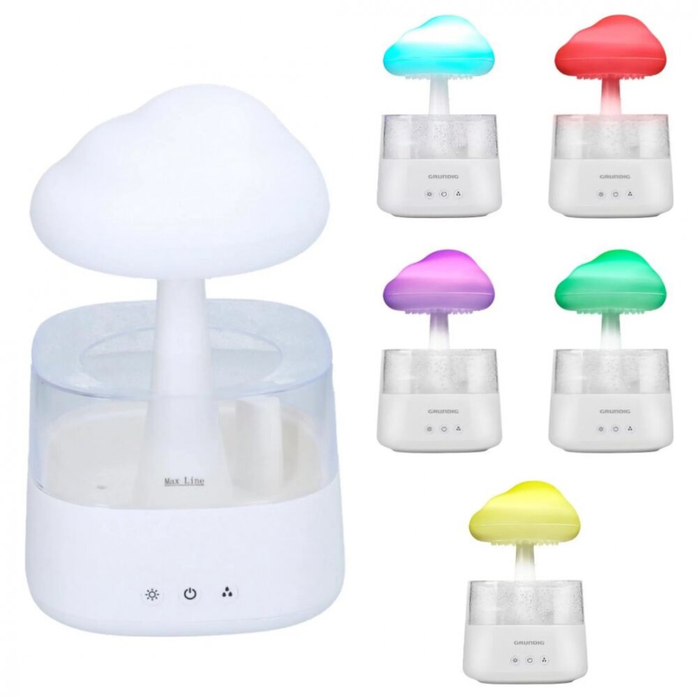 GRUNDIG Umidificator si difuzor de arome cu lumina led Rain Cloud