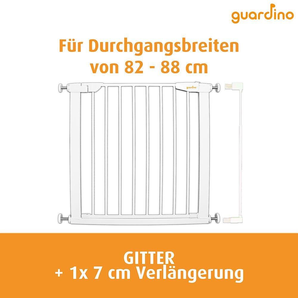 Guardino Poarta de siguranta pentru copii extensibila 75-81 cm White