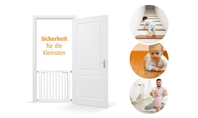 Guardino Poarta de siguranta pentru copii extensibila 75-81 cm White