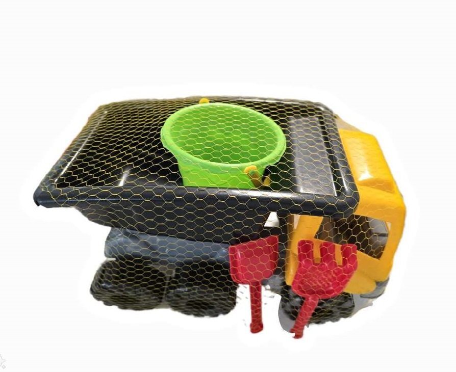 Guclu Toys Set Camion cu galetusa lopatica si grebla 24 x 44 x 30 cm Black