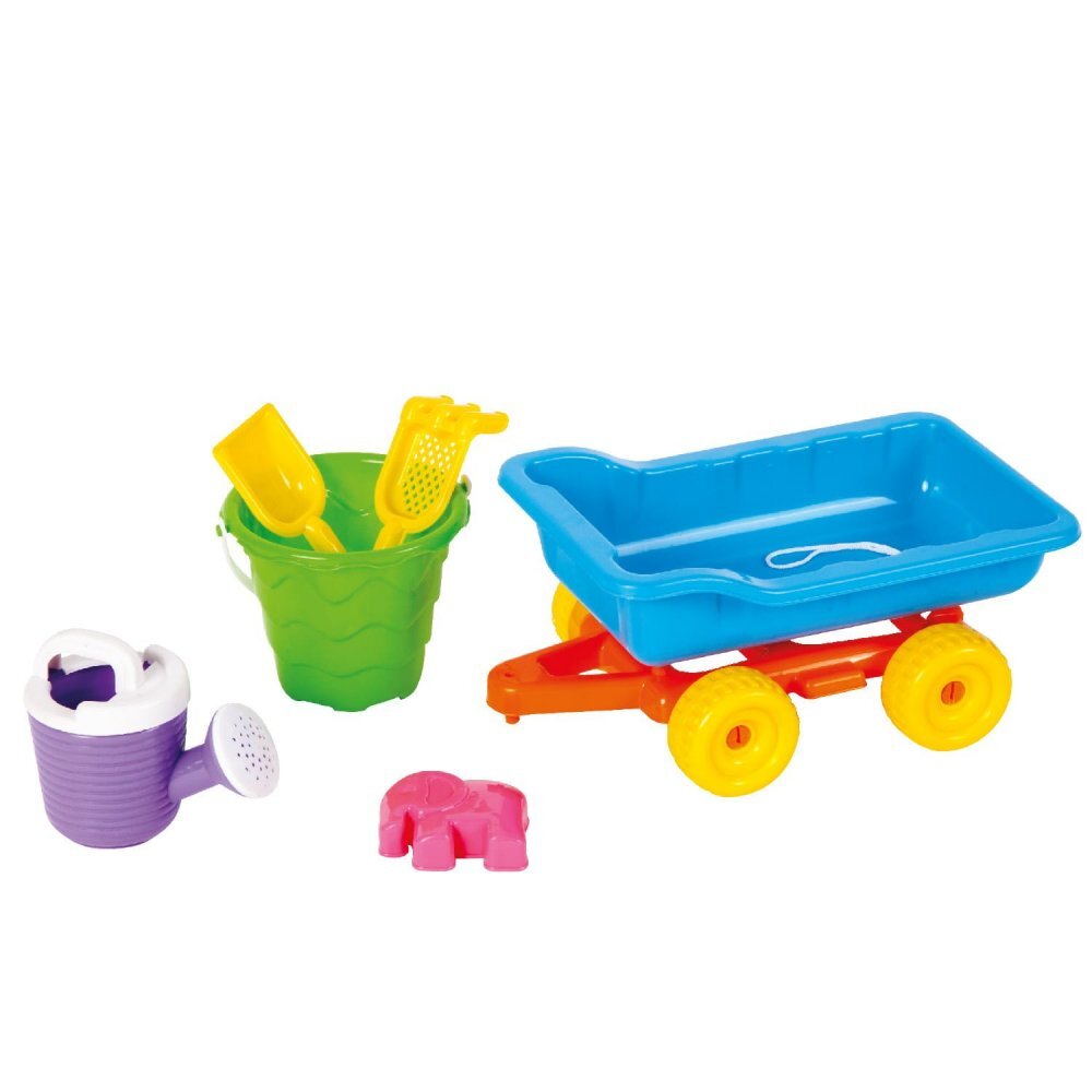 Guclu Toys Set de joaca pentru nisip Remorca cu 5 accesorii