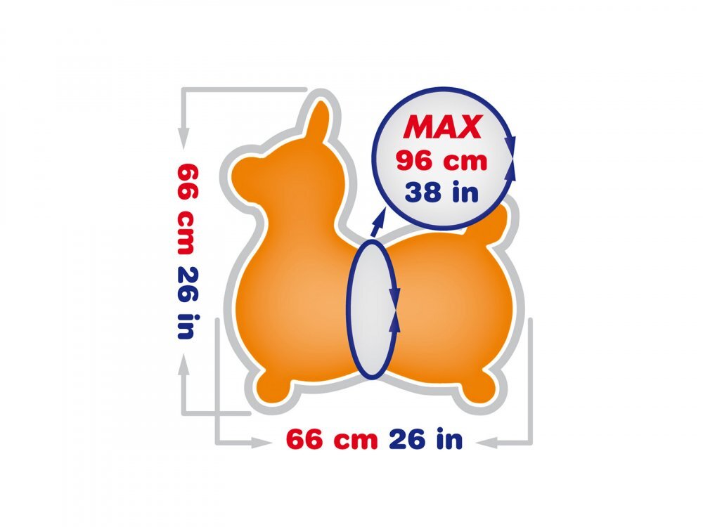Gymnic Calut saltaret pentru copii Rody Max portocaliu