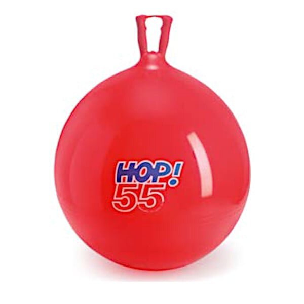 Gymnic Minge cu maner 55 cm rosie pentru copii