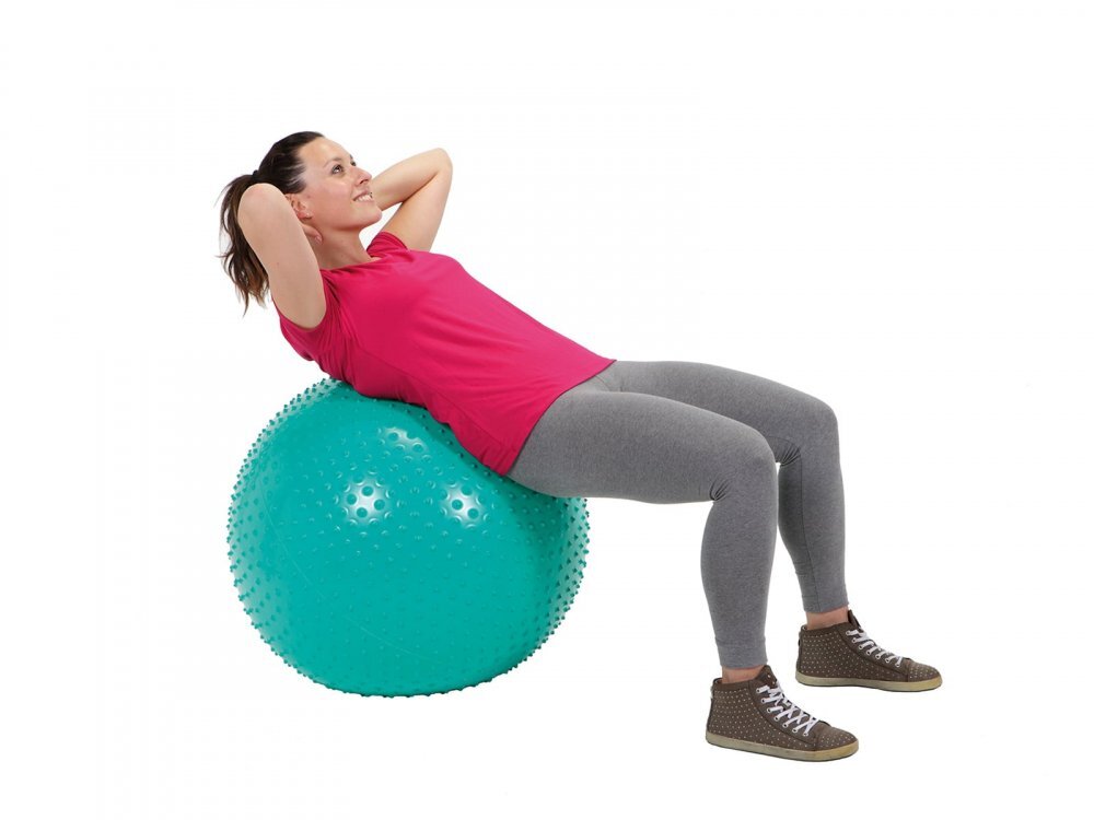 Gymnic Minge fizioterapeutica Therasensory Verde cu noduli de masaj diametr 65 cm