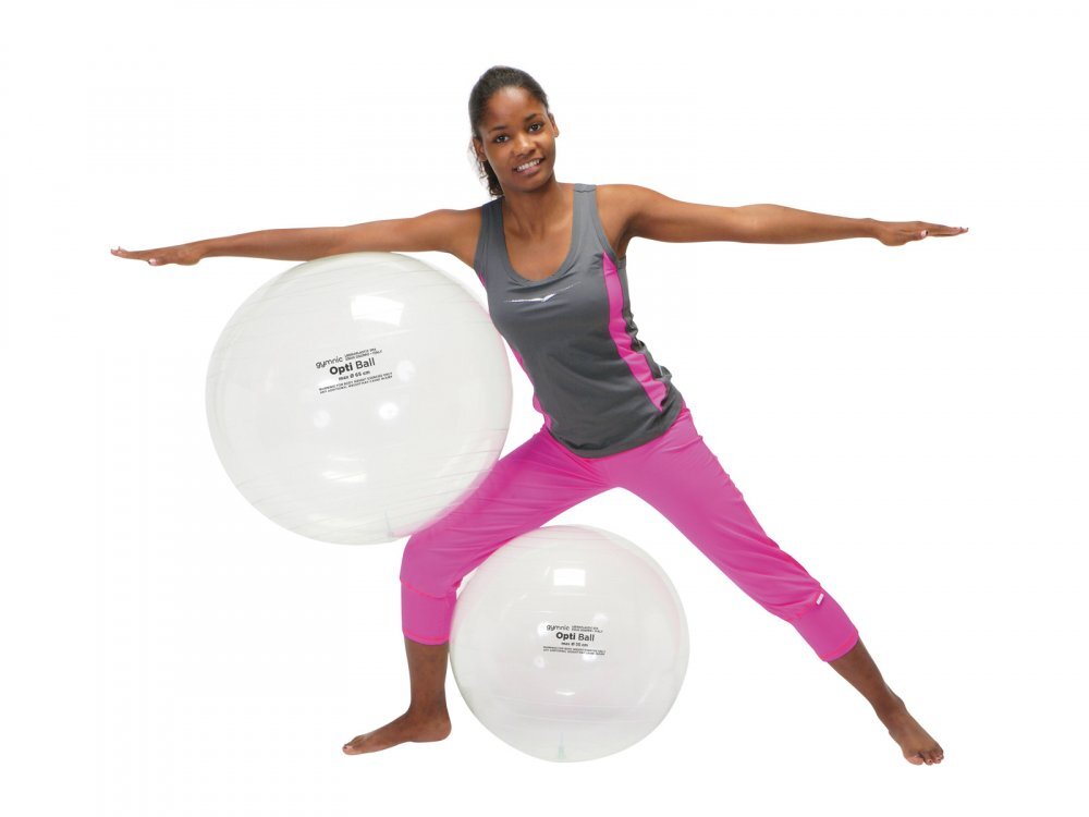 Gymnic Minge fizioterapie transparenta Opti Ball 65 cm