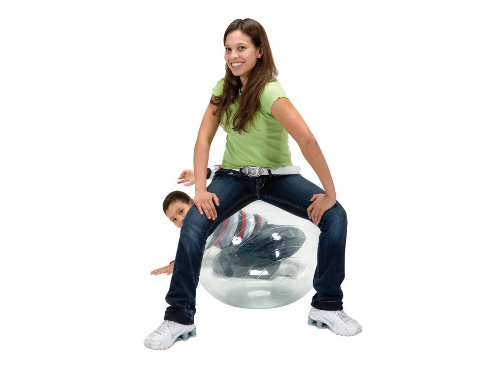 Gymnic Minge fizioterapie transparenta Opti Ball diametru 95 cm
