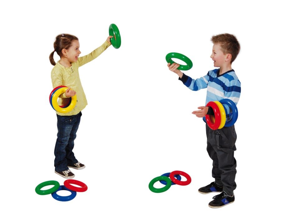 Gymnic Set 4 inele din cauciuc moale de stimulare senzoriala Gym Ring