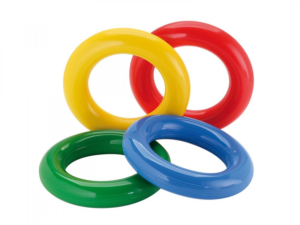 Gymnic Set 4 inele din cauciuc moale de stimulare senzoriala Gym Ring