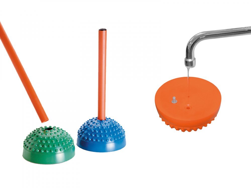 Gymnic Set de 6 semisfere arici proprioceptive cu gaura Multiactiv Stones