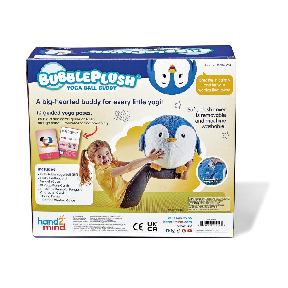 Hand2Mind Minge de plus Yoga BubblePlush Pinguin