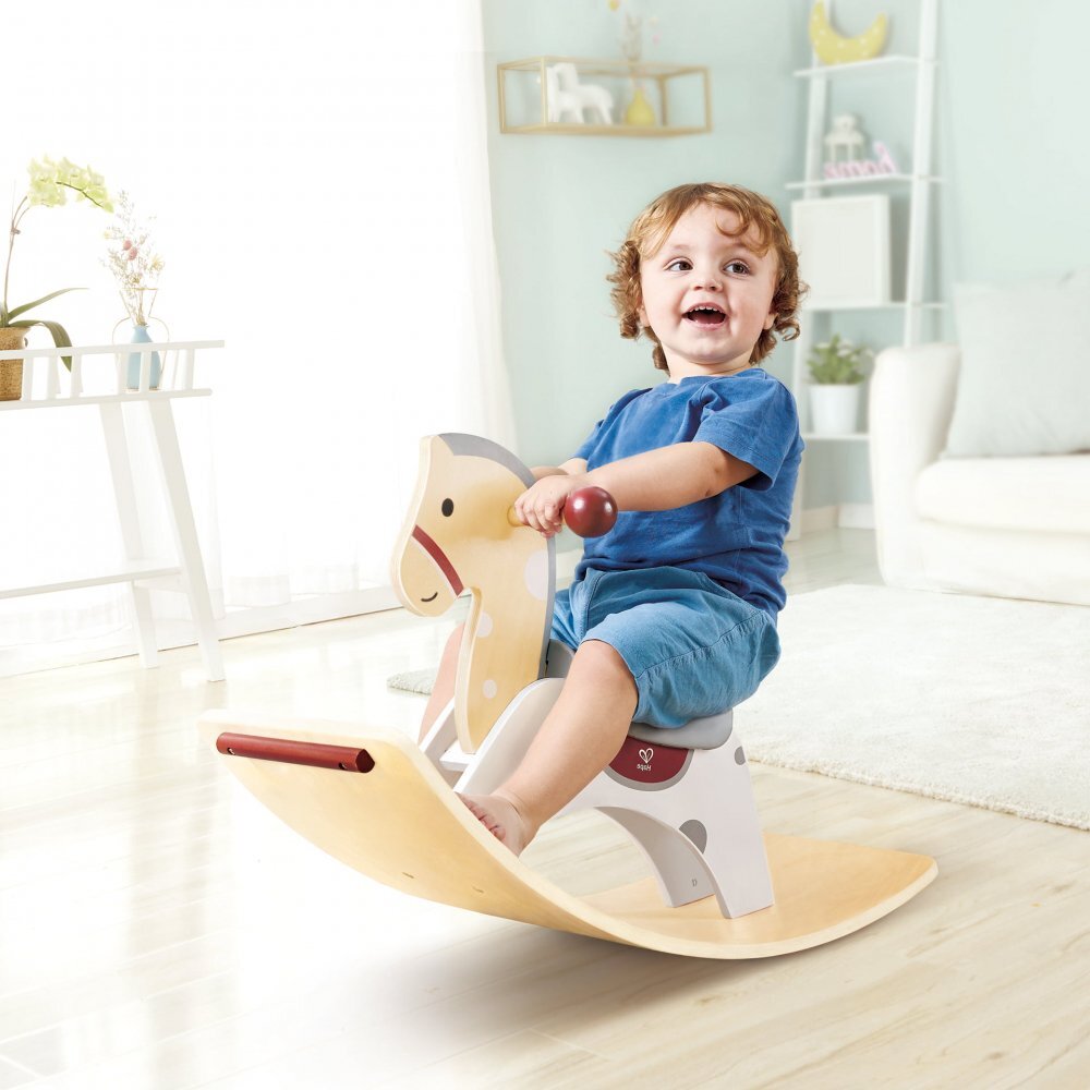 HAPE Jucarie 2 in 1 Cal balansoar si jucarie de echilibru