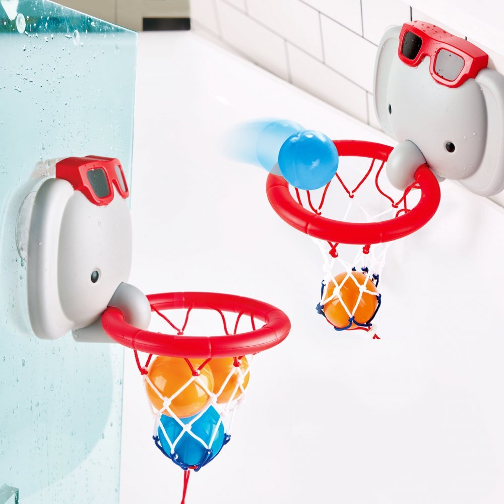 HAPE Jucarie de baie Cos de baschet cu elefant