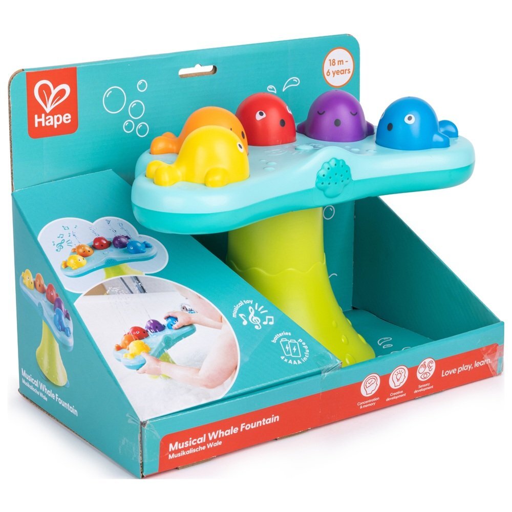 HAPE Jucarie de baie Fantana muzicala cu balene