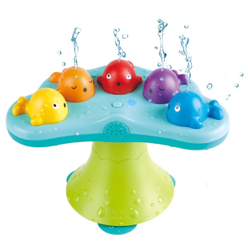 HAPE Jucarie de baie Fantana muzicala cu balene