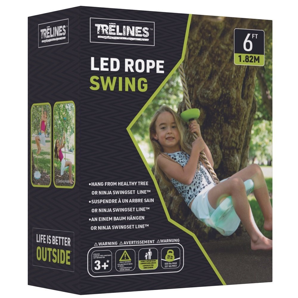 HAPE Leagan pentru copii cu franghie de alpinism cu led 182 m