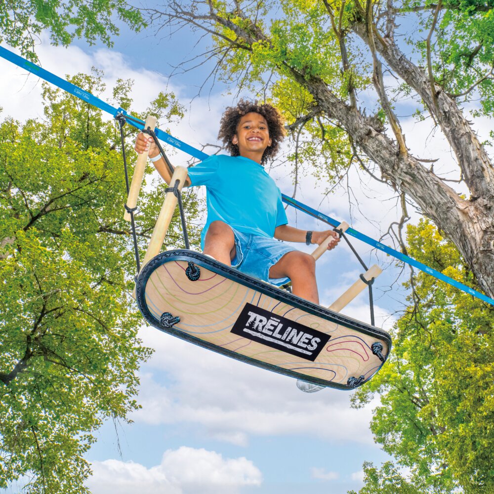 HAPE Leagan pentru copii Treboard cu franghie si placa in forma de skateboard