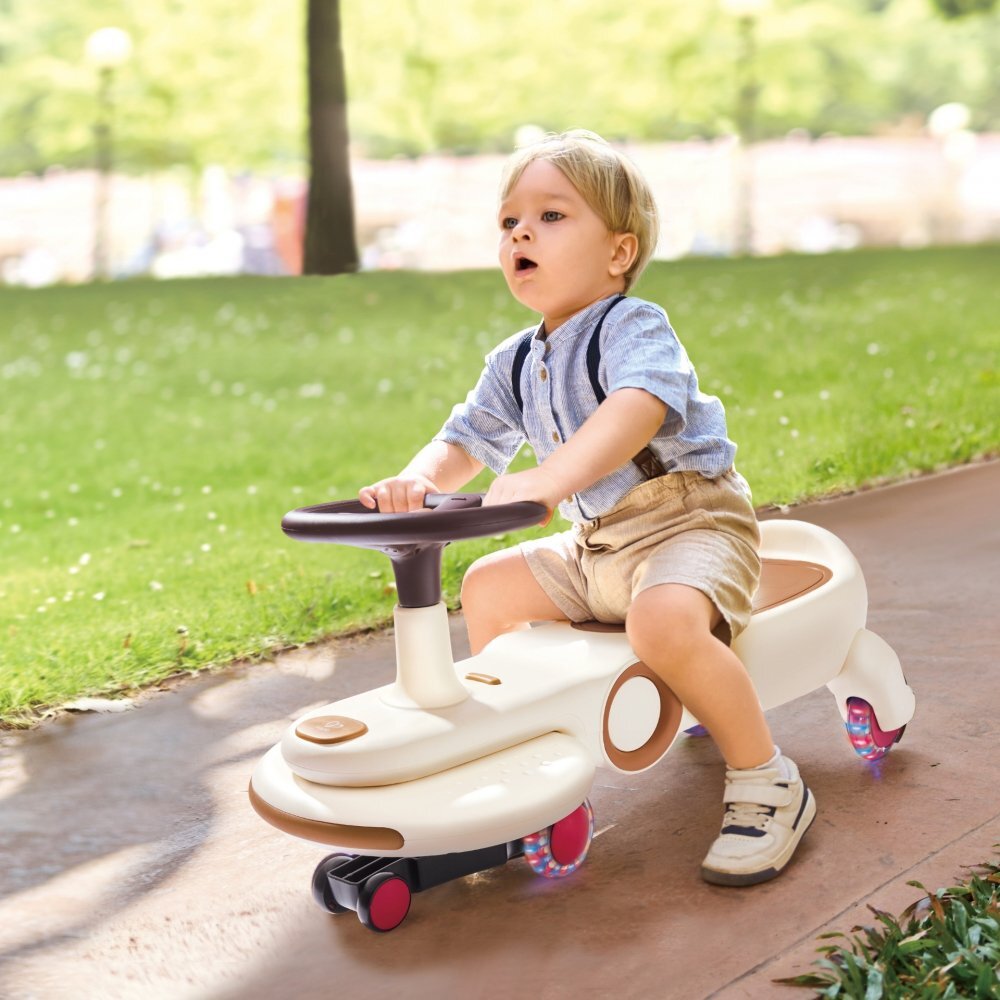 HAPE Masinuta pentru copii Wiggle and Giggle alba