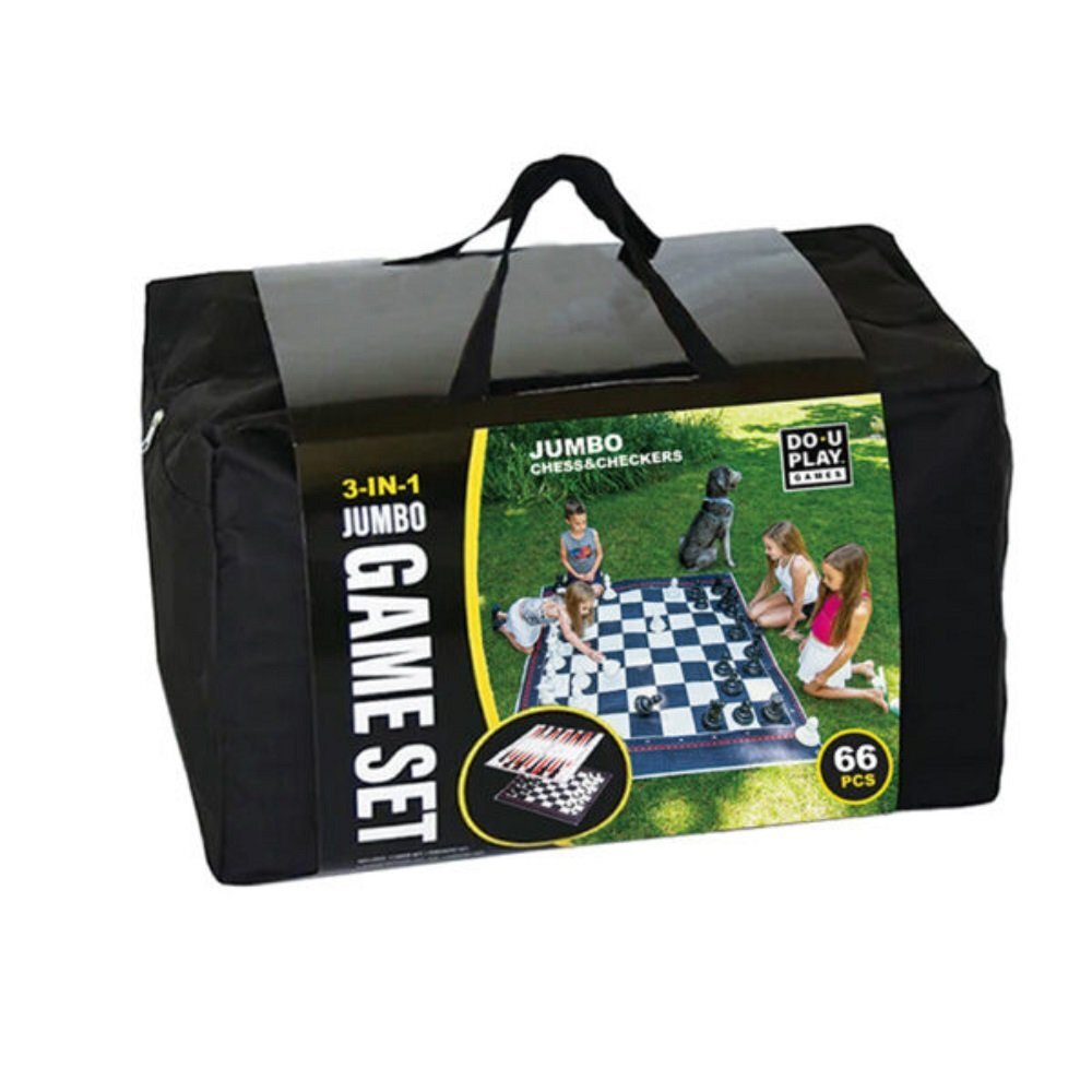 HAPE Set cu 3 jocuri de exterior Sah dame si table