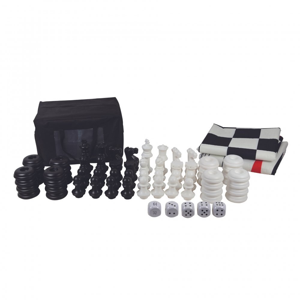 HAPE Set cu 3 jocuri de exterior Sah dame si table