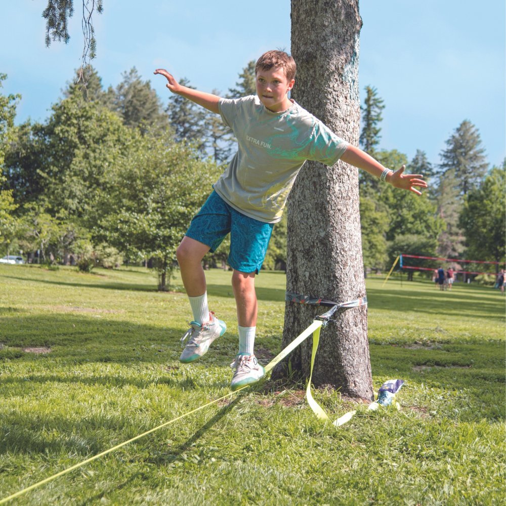 HAPE Slackline clasic cu clichet metalic 15 m