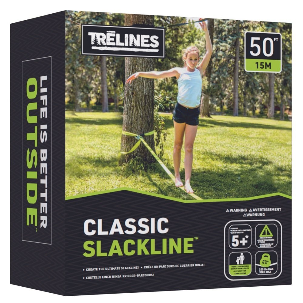 HAPE Slackline clasic cu clichet metalic 15 m
