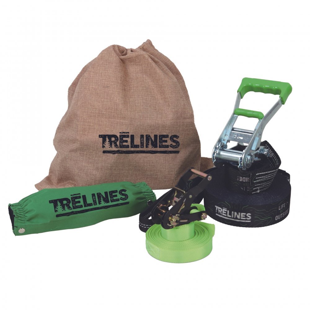 HAPE Slackline clasic cu clichet metalic 15 m