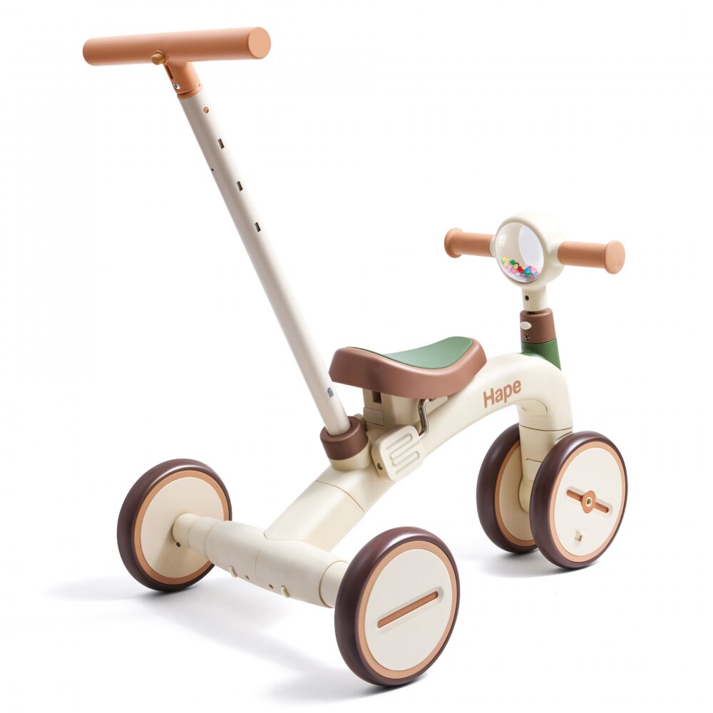 HAPE Tricicleta pentru copii 4 in 1 cu sa reglabila si roti Eva