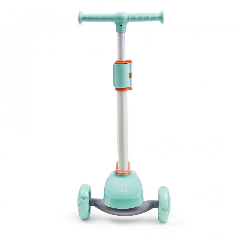 HAPE Trotineta pentru copii Glide Kick Scooter turcoaz cu ghidon reglabil si roti luminoase