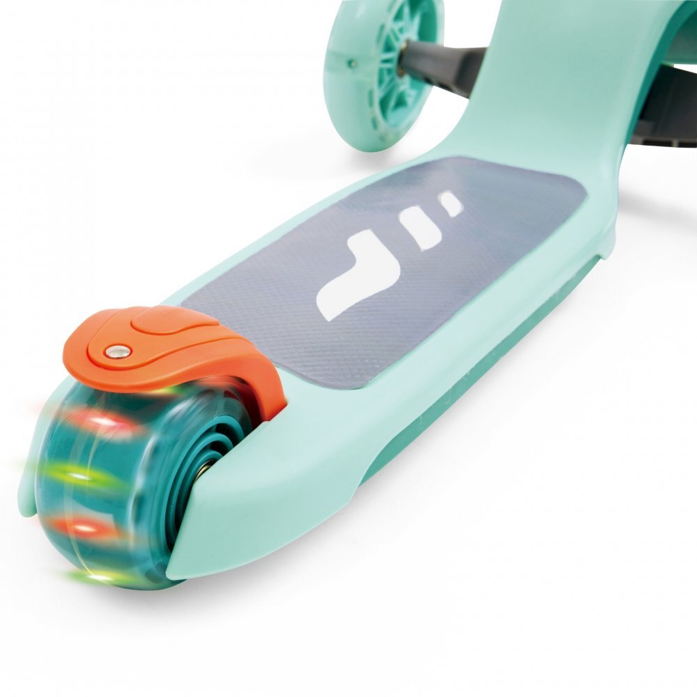 HAPE Trotineta pentru copii Glide Kick Scooter turcoaz cu ghidon reglabil si roti luminoase
