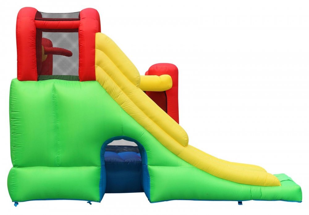 Happy Hop Saltea gonflabil Play Center 6 in 1 cu spaiu de crat loc de joac cu bile co de baschet si tunel