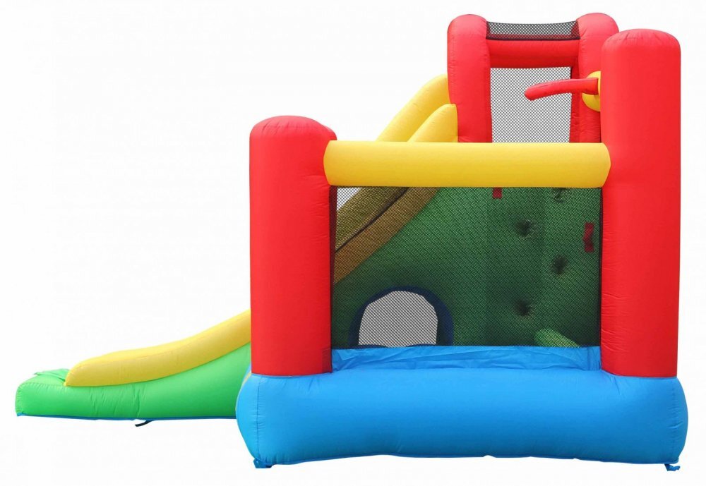 Happy Hop Saltea gonflabil Play Center 6 in 1 cu spaiu de crat loc de joac cu bile co de baschet si tunel