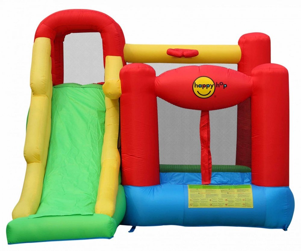 Happy Hop Saltea gonflabil Play Center 6 in 1 cu spaiu de crat loc de joac cu bile co de baschet si tunel
