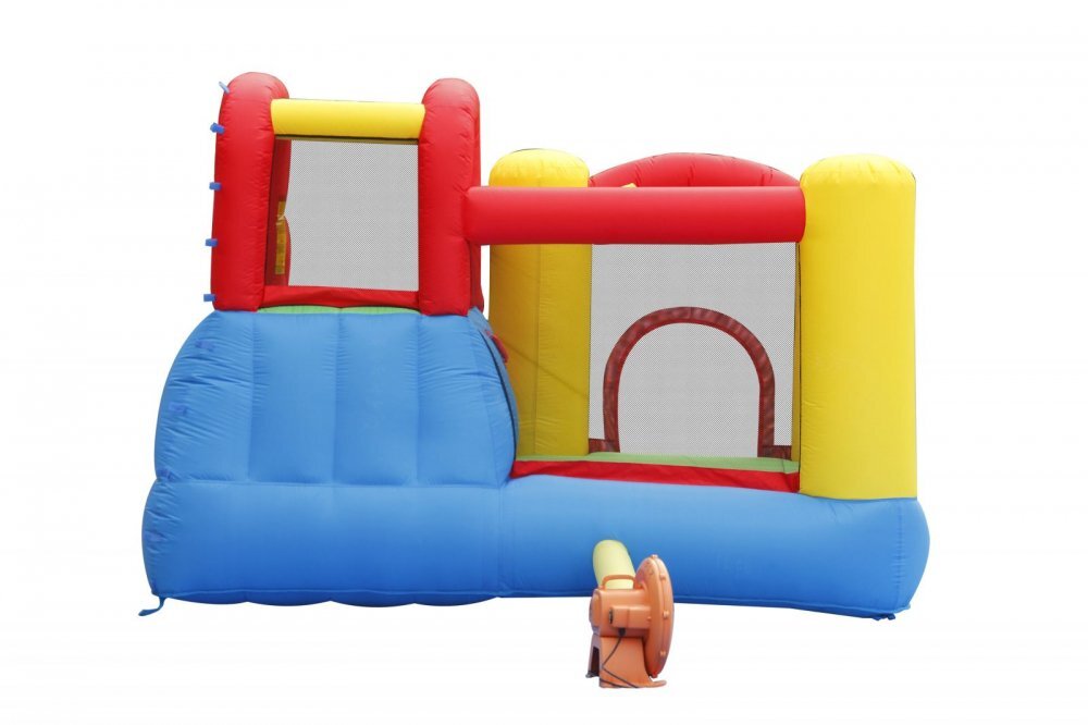 Happy Hop Saltea gonflabila JumpSplash cu piscina tun cu apa tobogan si spatiu de catarat