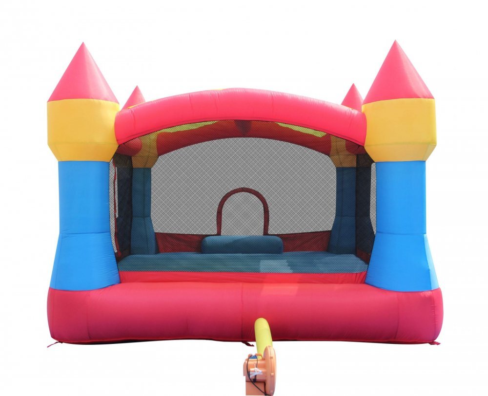 Happy Hop Saltea gonflabila Super Castel cu tobogan spatiu pentru sarituri i parasolar detasabil
