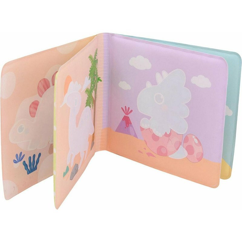 Happy World Carticica de colorat pentru baita cu dinozauri Multicolor