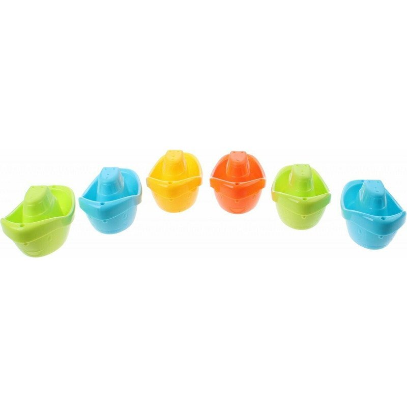 Happy World Set 6 barcute pentru baie Multicolor