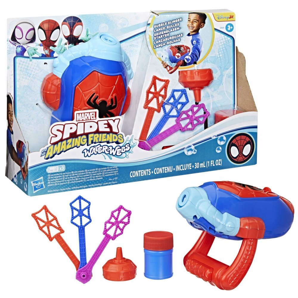 HASBRO Lansator bule de sapun Spidey si prietenii lui uimitori marvel water webs