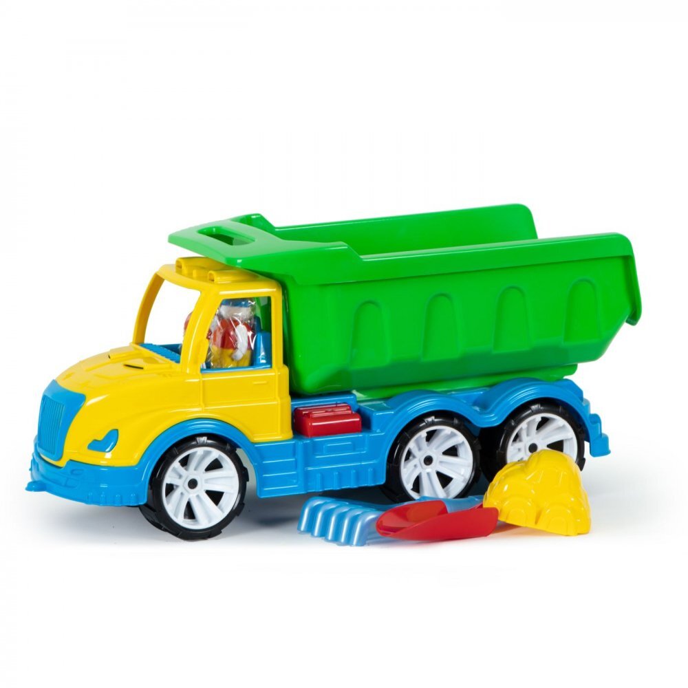 Hashtag Toys Set basculanta verde Mati cu accesorii pentru nisip