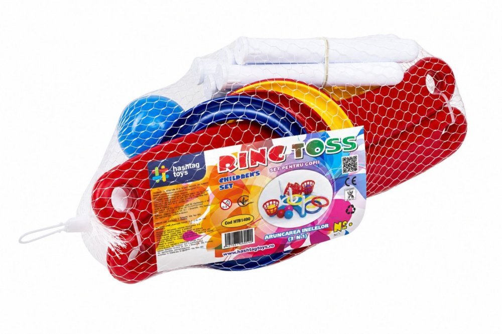 Hashtag Toys Set de aruncare cu inele 3 in 1