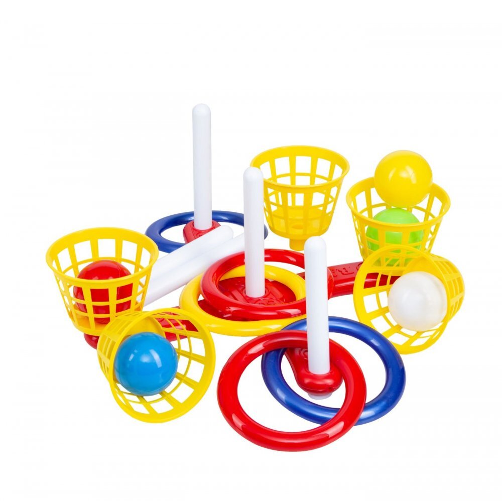 Hashtag Toys Set de aruncare cu inele 3 in 1