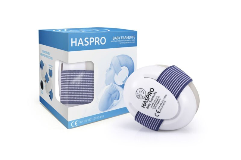 Haspro Casti antifonice Blue anulare zgomot pentru sugari si copii mici