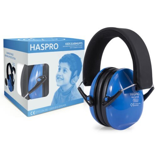 Haspro Casti antifonice Blue pentru copii si adolescenti