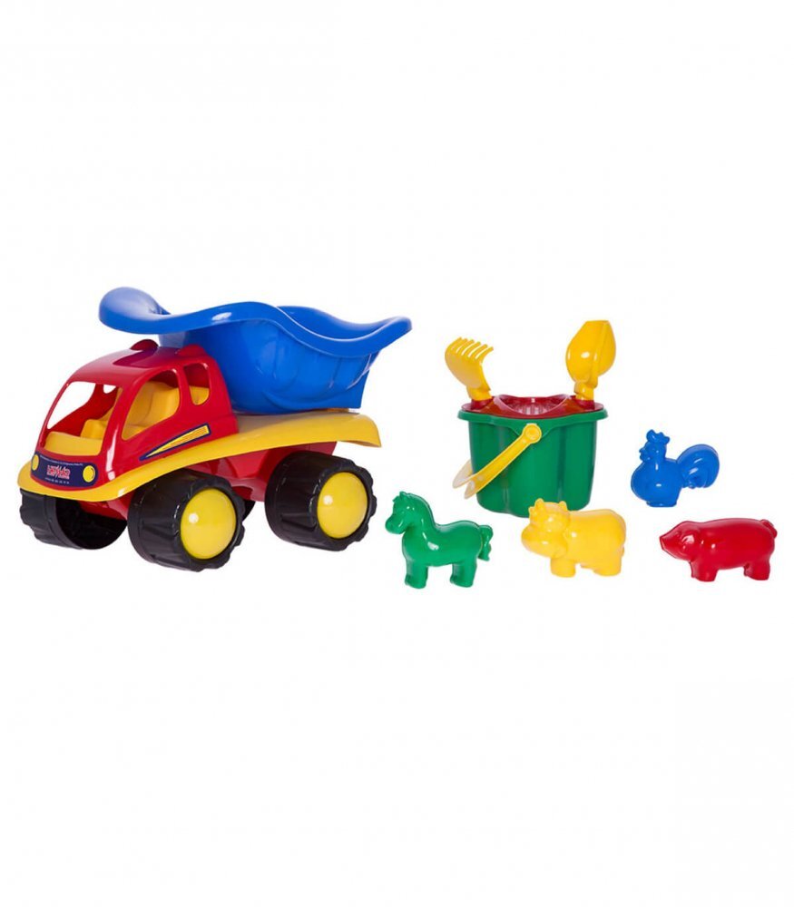 HEMAR Autobasculanta cu galeata si forme pentru nisip 33 cm