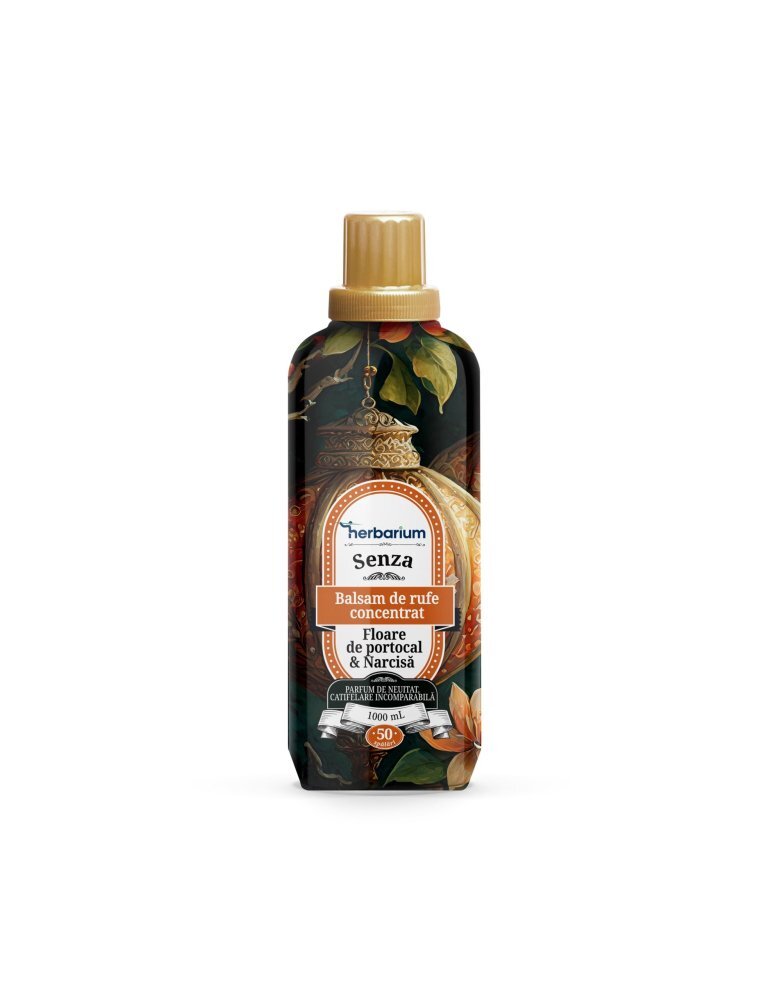 HERBARIUM Balsam concentrat de rufe Floare de portocal si Narcisa 1000 ml Senza