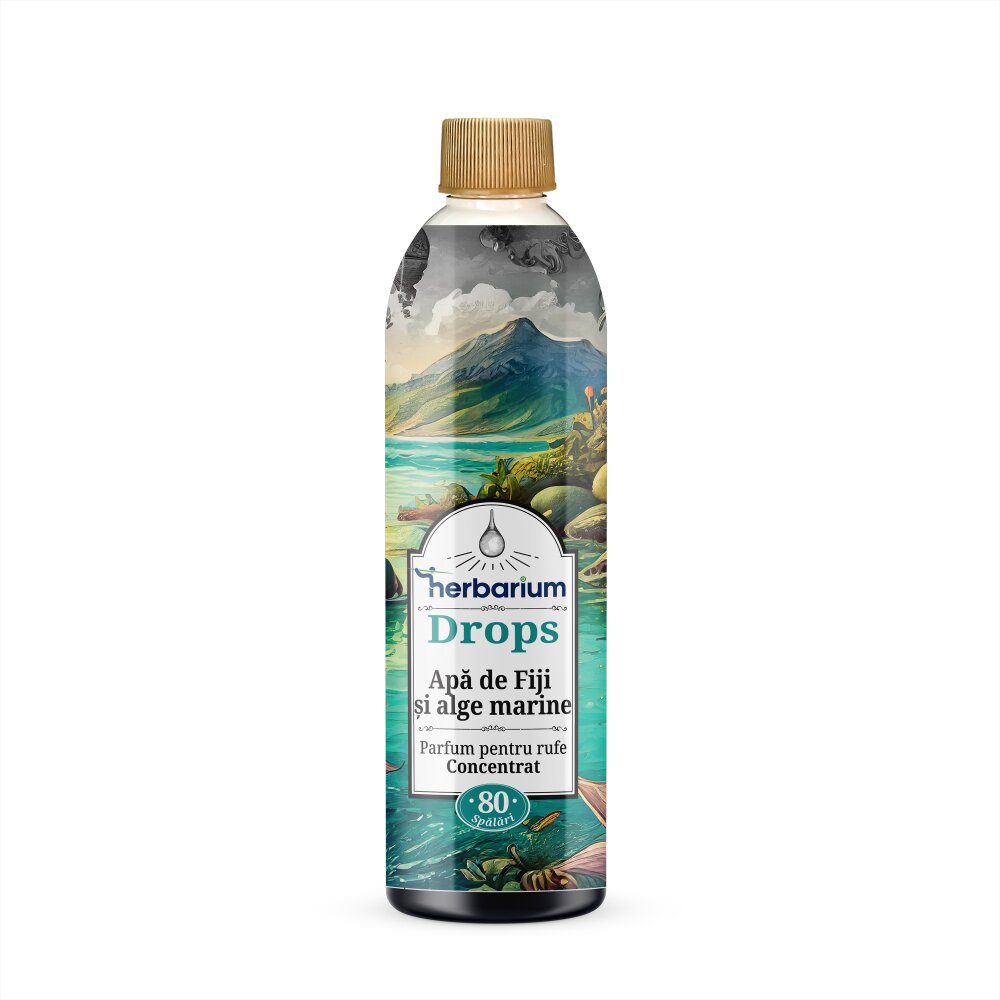 HERBARIUM Parfum concentrat pentru rufe Drops Apa de Fiji Alge marine 200 ml