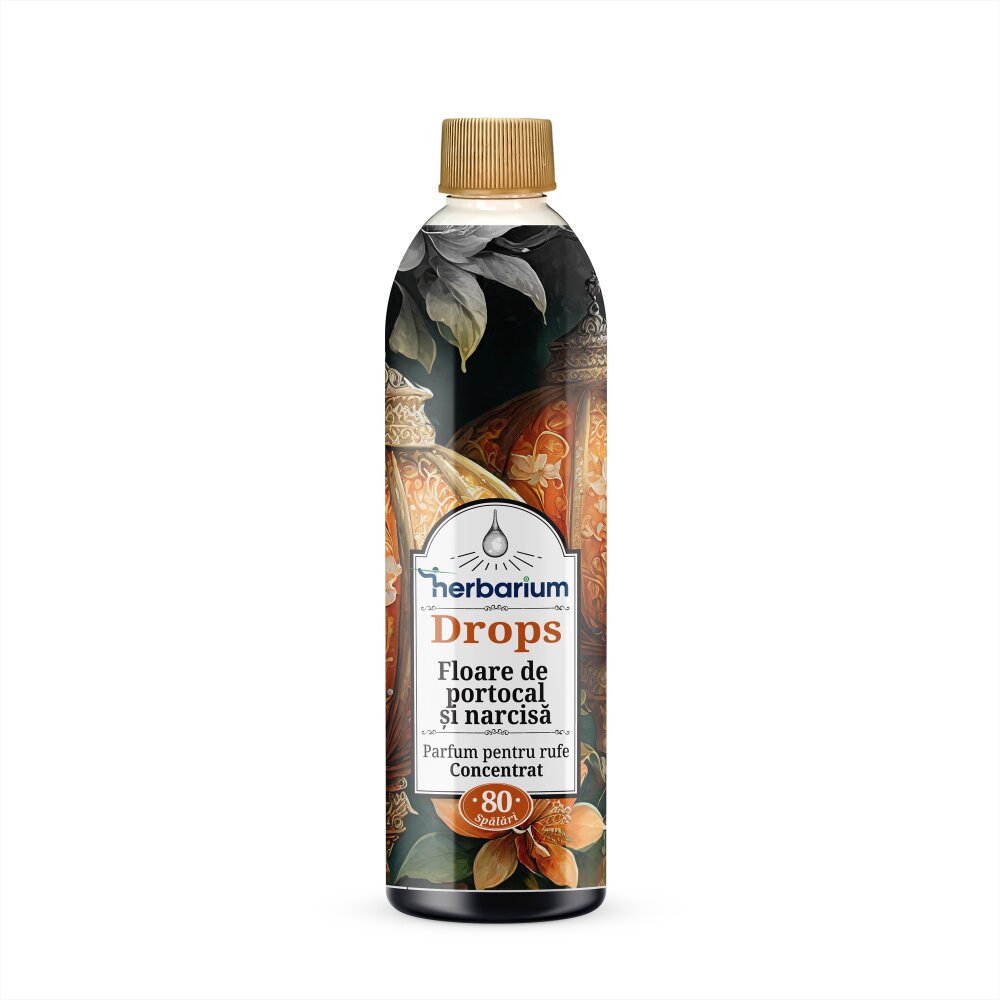 HERBARIUM Parfum concentrat pentru rufe Drops Floare de portocal Narcisa 200 ml
