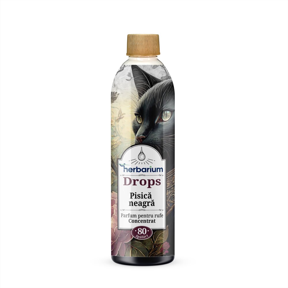 HERBARIUM Parfum concentrat pentru rufe Drops Pisica Neagra 200 ml