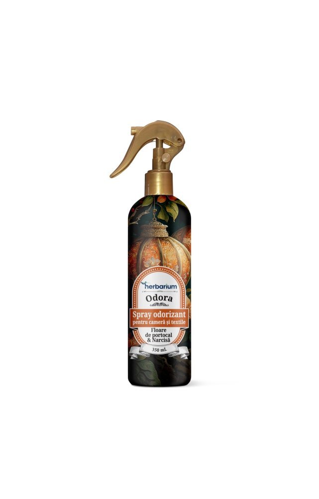 HERBARIUM Spray odorizant pentru camera si textile Floare de portocal si Narcisa 350 ml Odora